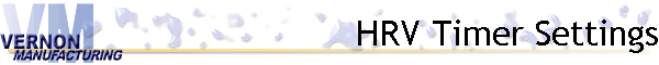 HRV Timer Settings
